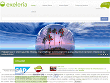 Tablet Screenshot of exeleria.com
